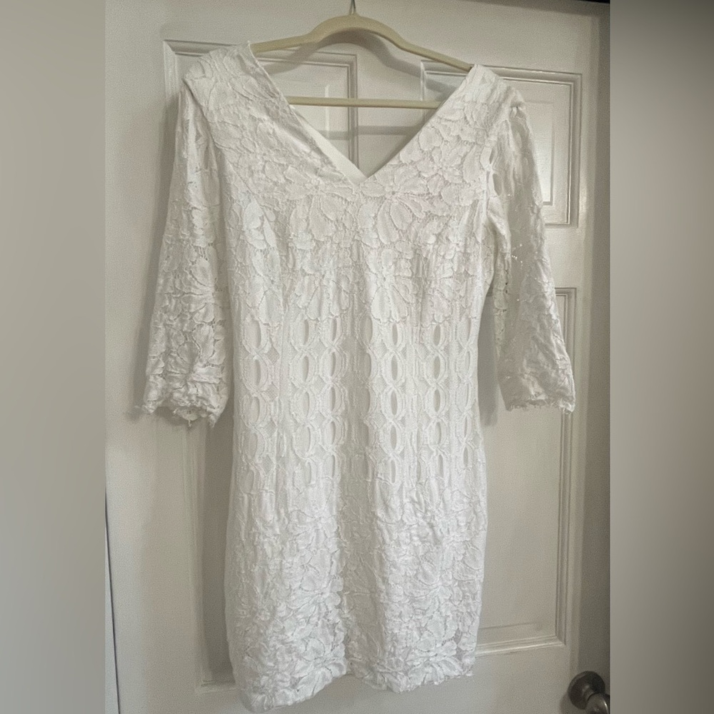 Lilly Pulitzer White Lace Dress